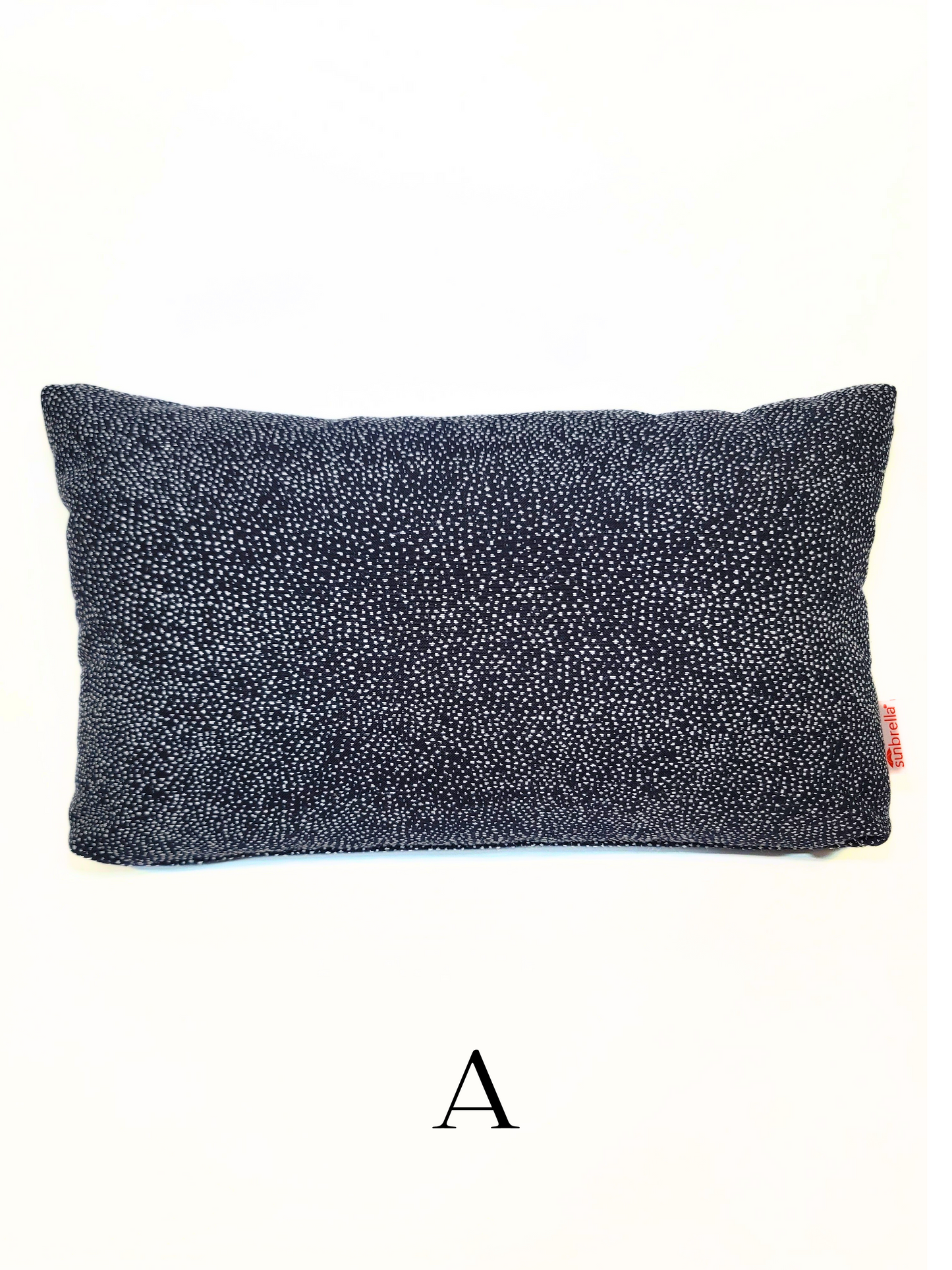 Premium Sunbrella 'Pebble Tex Navy' Indoor/Outdoor Toss Pillow Cover