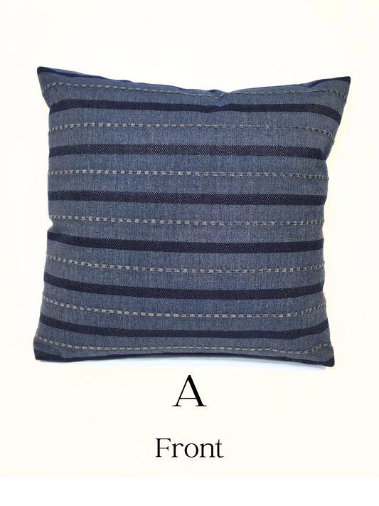 Premium Sunbrella "Alley Denim" Indoor/Outdoor Pillow Cover