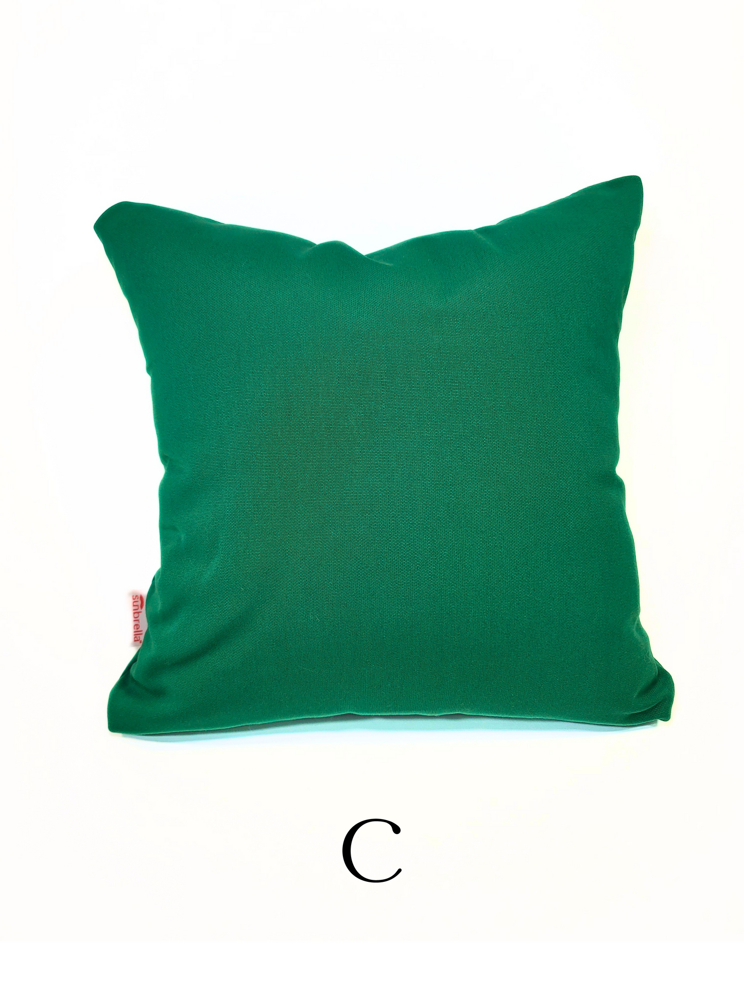 Sunbrella "Canvas Forest Green" Indoor/Outdoor Toss Pillow Cover