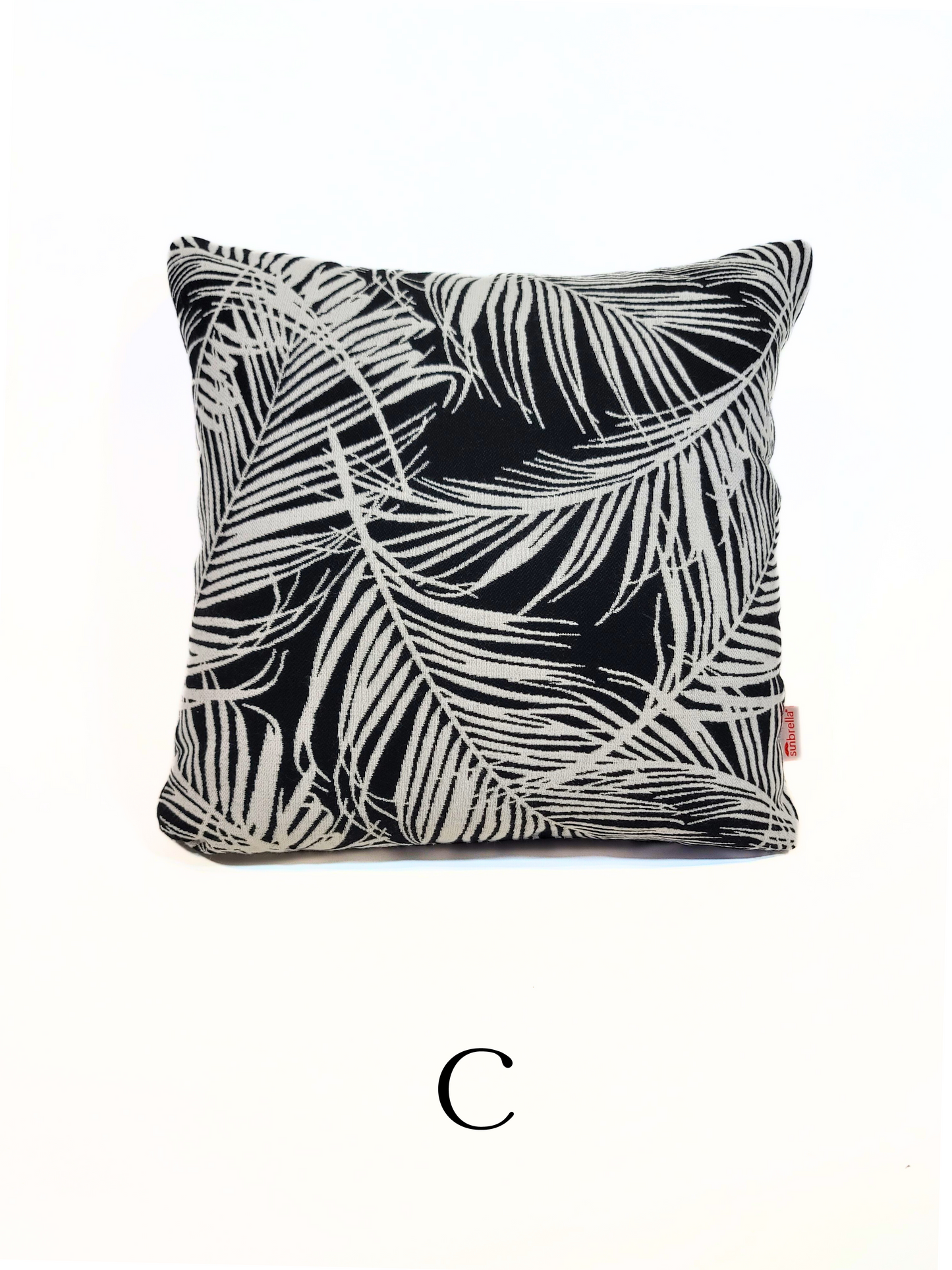 Premium Sunbrella "Tropical Silhouette" Indoor/Outdoor Toss Pillow Cover