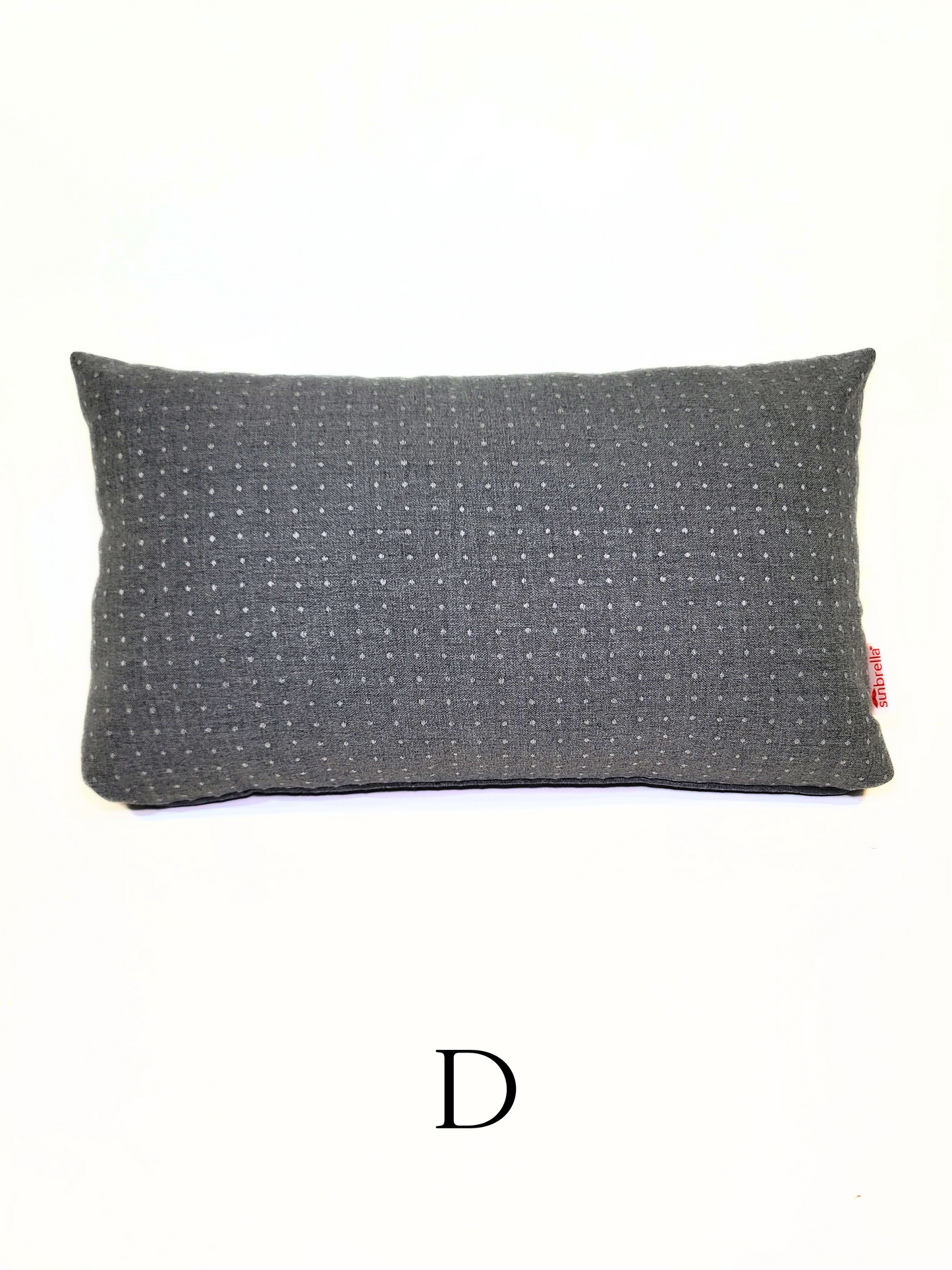 Premium Sunbrella 'Lure Smoke' Indoor/Outdoor Toss Pillow Cover