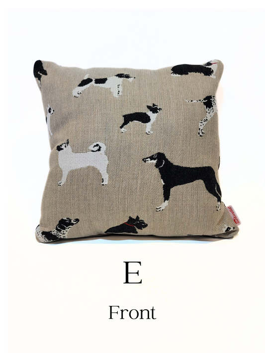 Premium Reversible Sunbrella 'Fetch Bone/Spectrum Carbon' Indoor/Outdoor Toss Pillow Cover