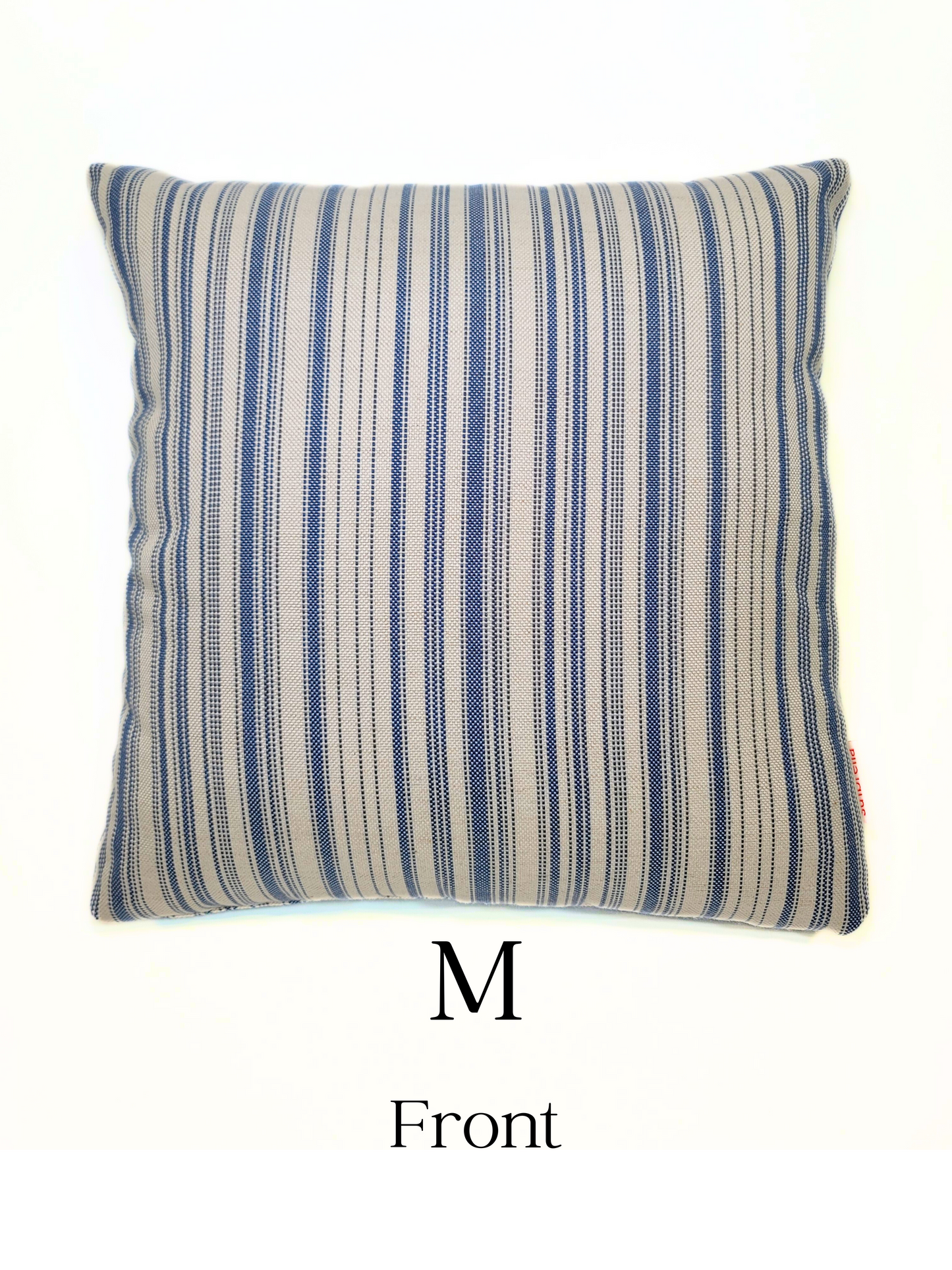 Premium Sunbrella 'Denim Ticking' Indoor/Outdoor Toss Pillow Cover