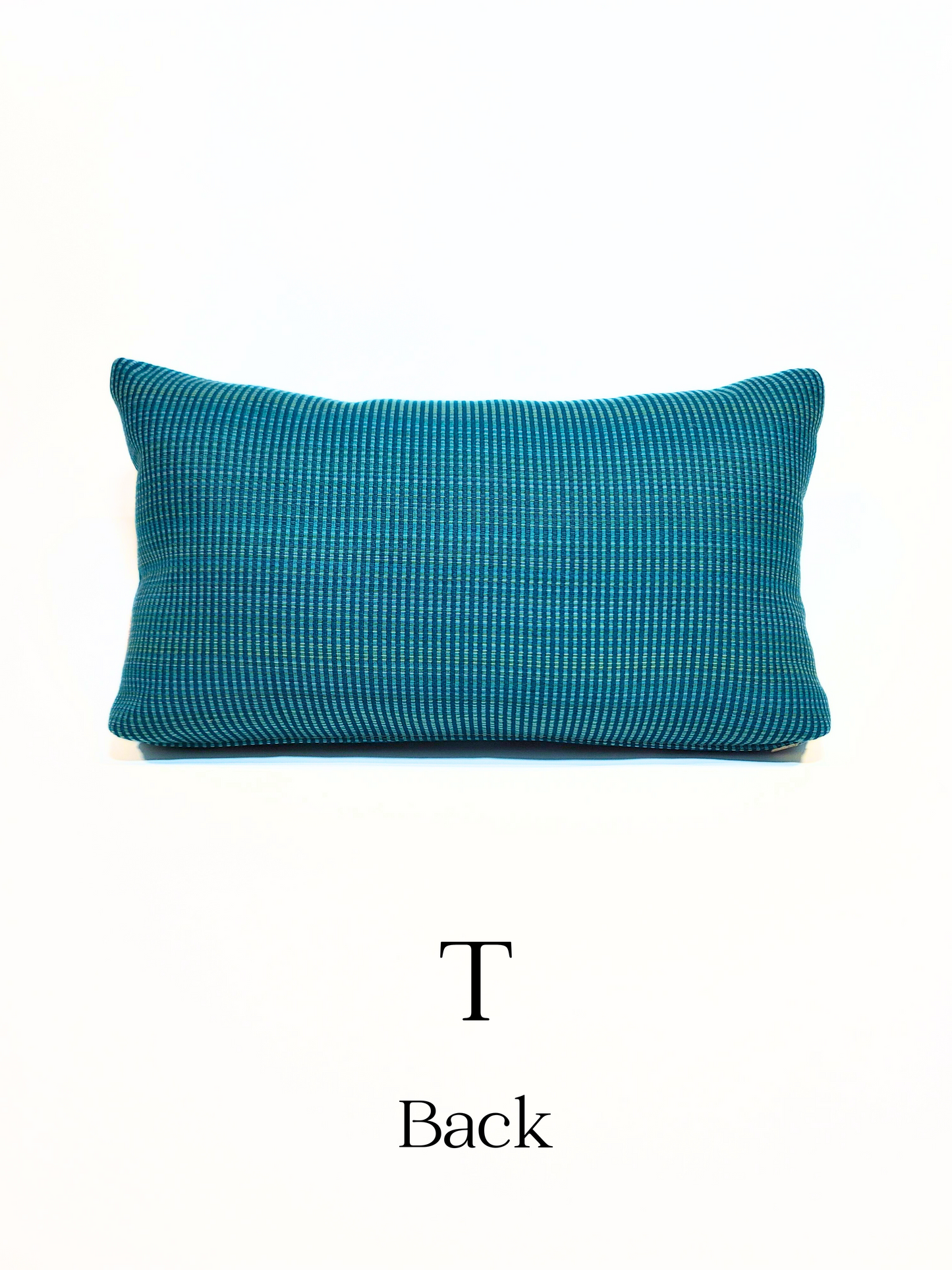 Premium Sunbrella Reversible 'Radiant Teal/Layer Calypso' Indoor/Outdoor Toss Pillow Cover