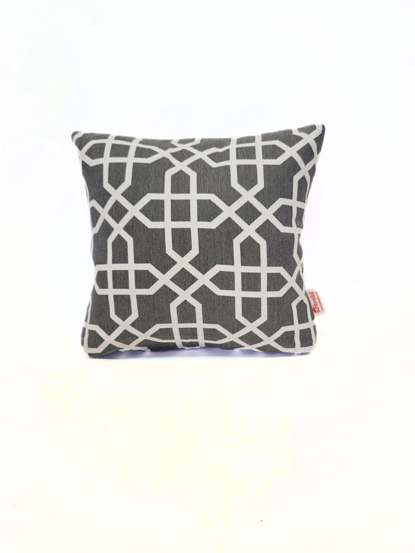 Premium Sunbrella "Bevel Smoke" Indoor/Outdoor Toss Pillow Cover