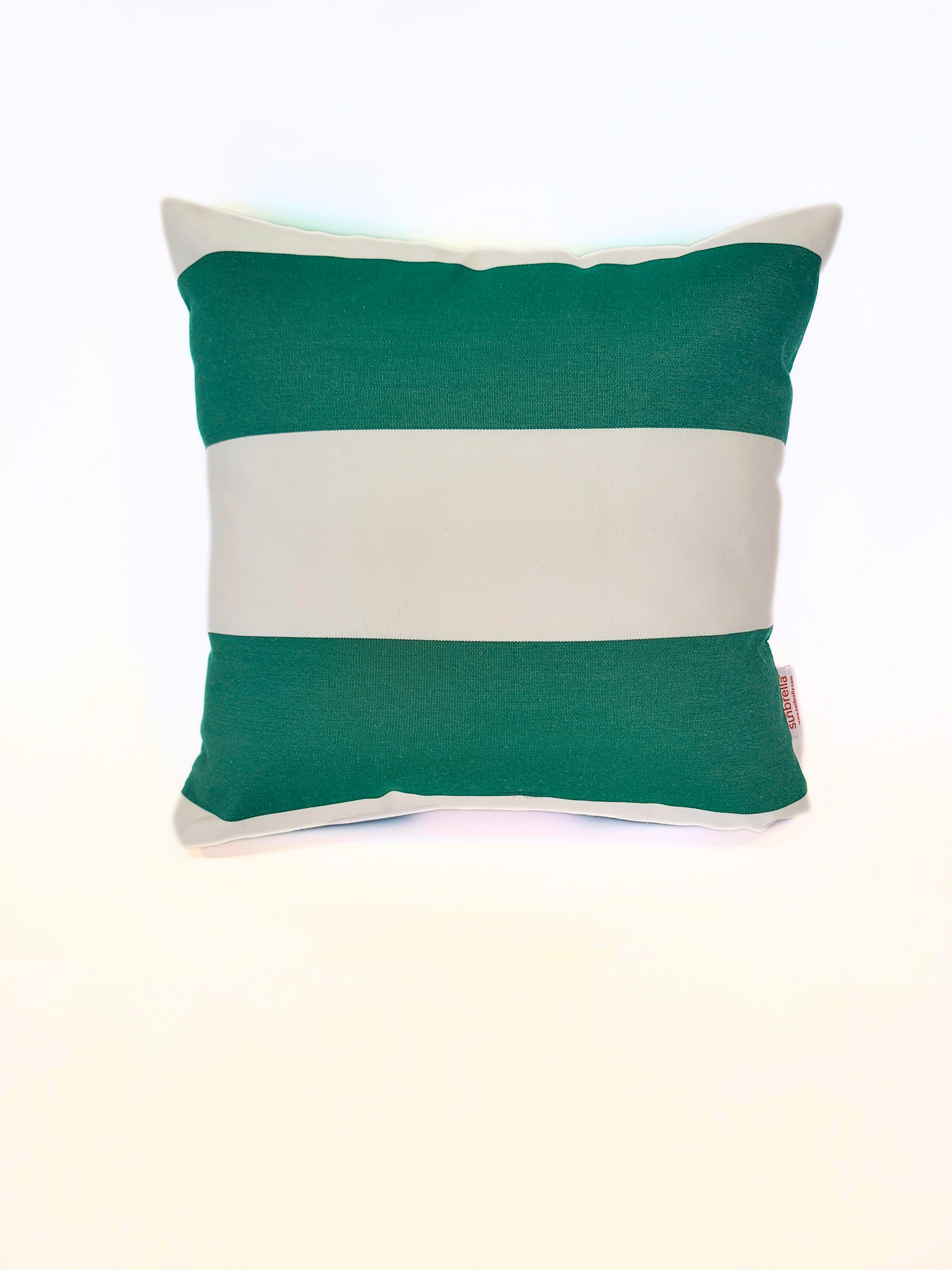 Sunbrella "Cabana Emerald" Indoor/Outdoor Toss Pillow Cover