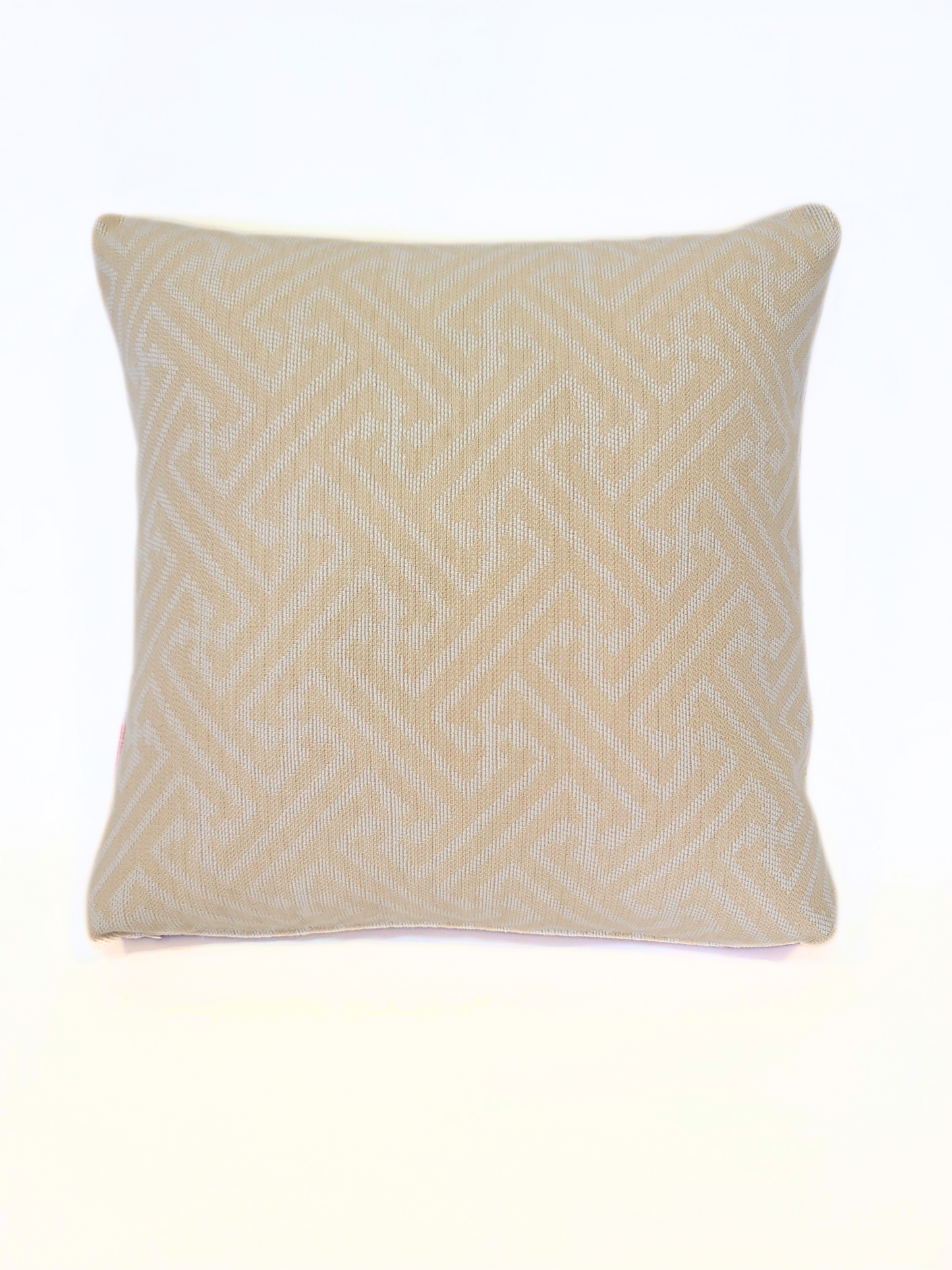 Premium Sunbrella "Meander Ivory" Indoor/Outdoor Toss Pillow Cover