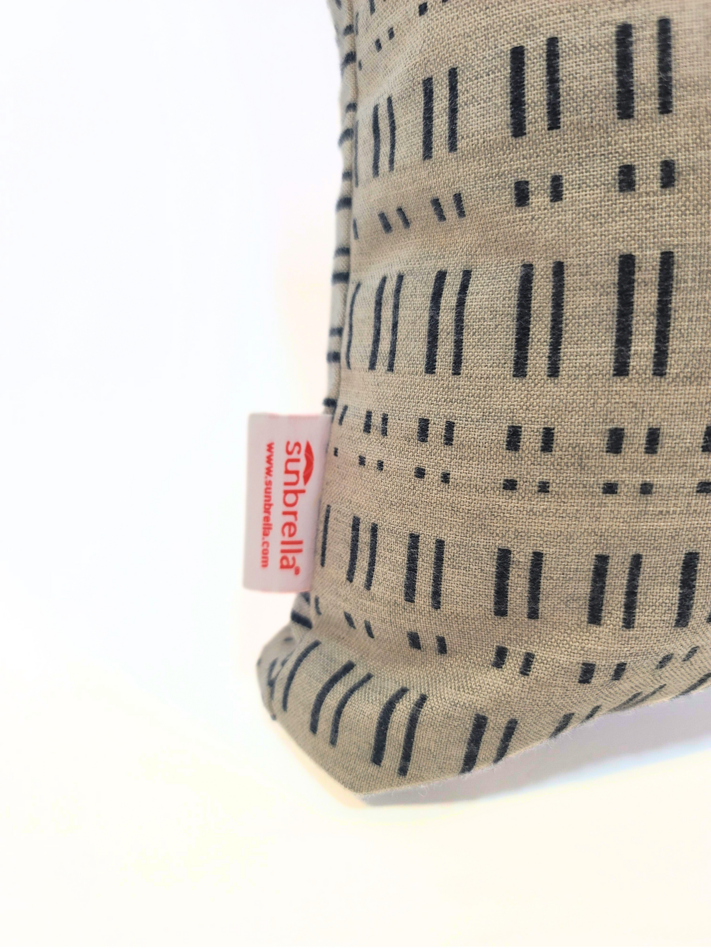 Premium Sunbrella "Domino" Indoor/Outdoor Toss Pillow Cover