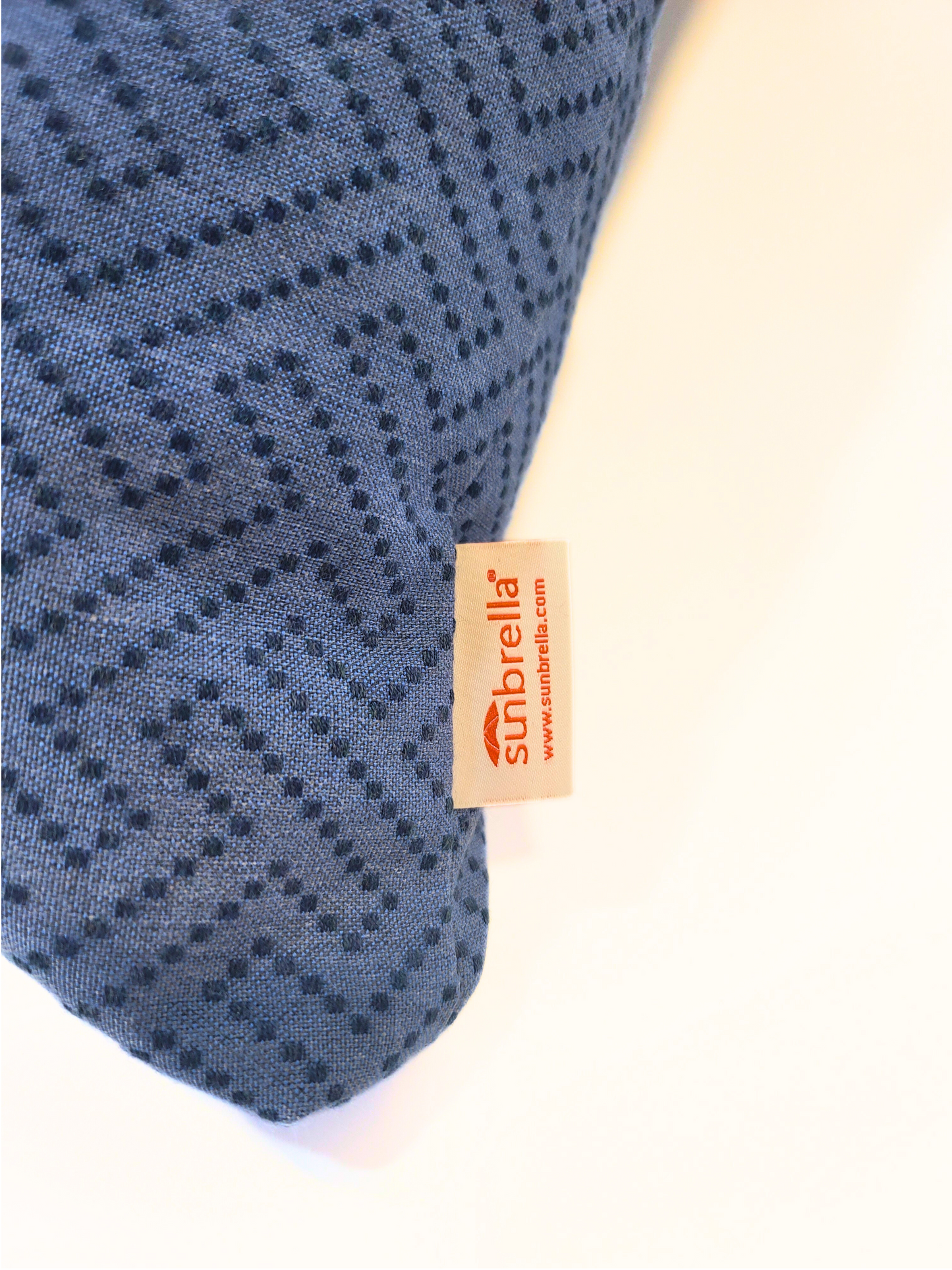 Premium Sunbrella "Petit Point Denim" Indoor/Outdoor Toss Pillow Cover