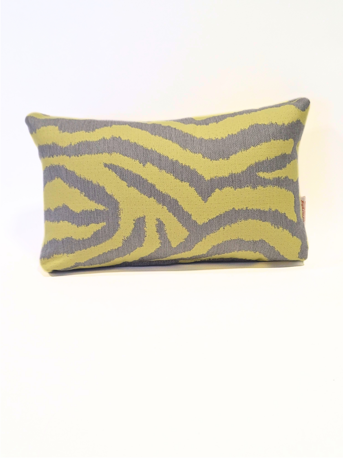 Premium Sunbrella "Zebra Citron" Indoor/Outdoor Toss Pillow Cover