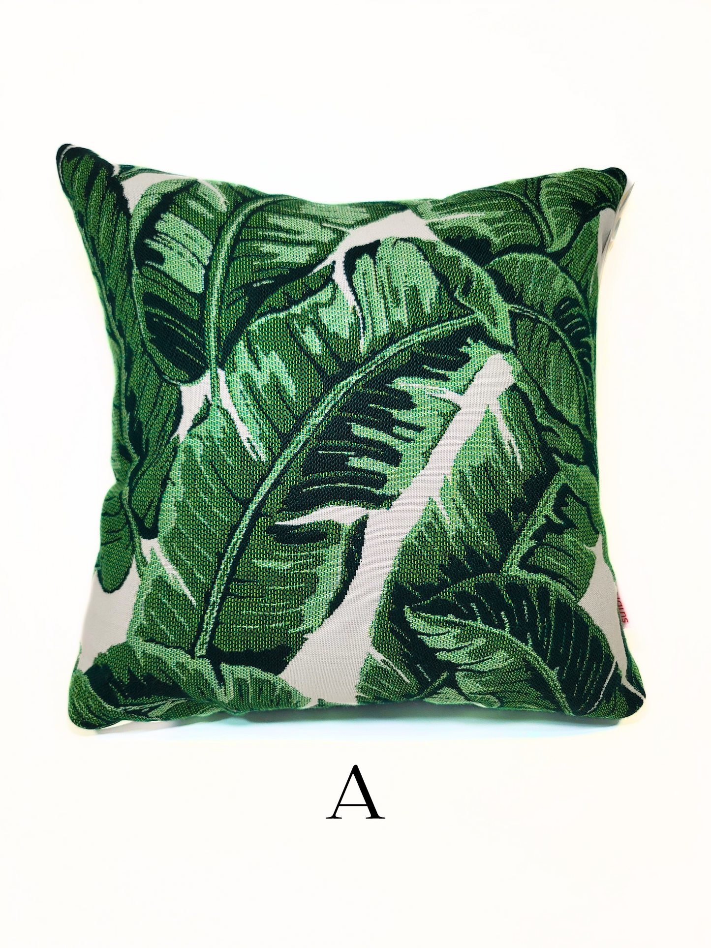 Sunbrella Premium Reversible 'Tropics/Canvas Forest Green' Indoor/Outdoor Toss Pillow Cover
