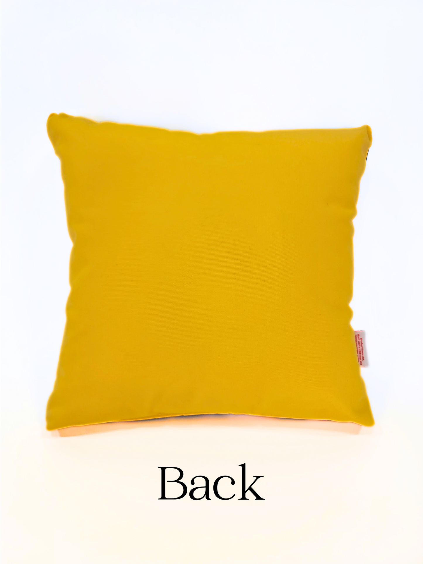 Sunbrella Reversible "Serious Stripe/Sunflower Yellow Canvas" Indoor/Outdoor Toss pillow Cover