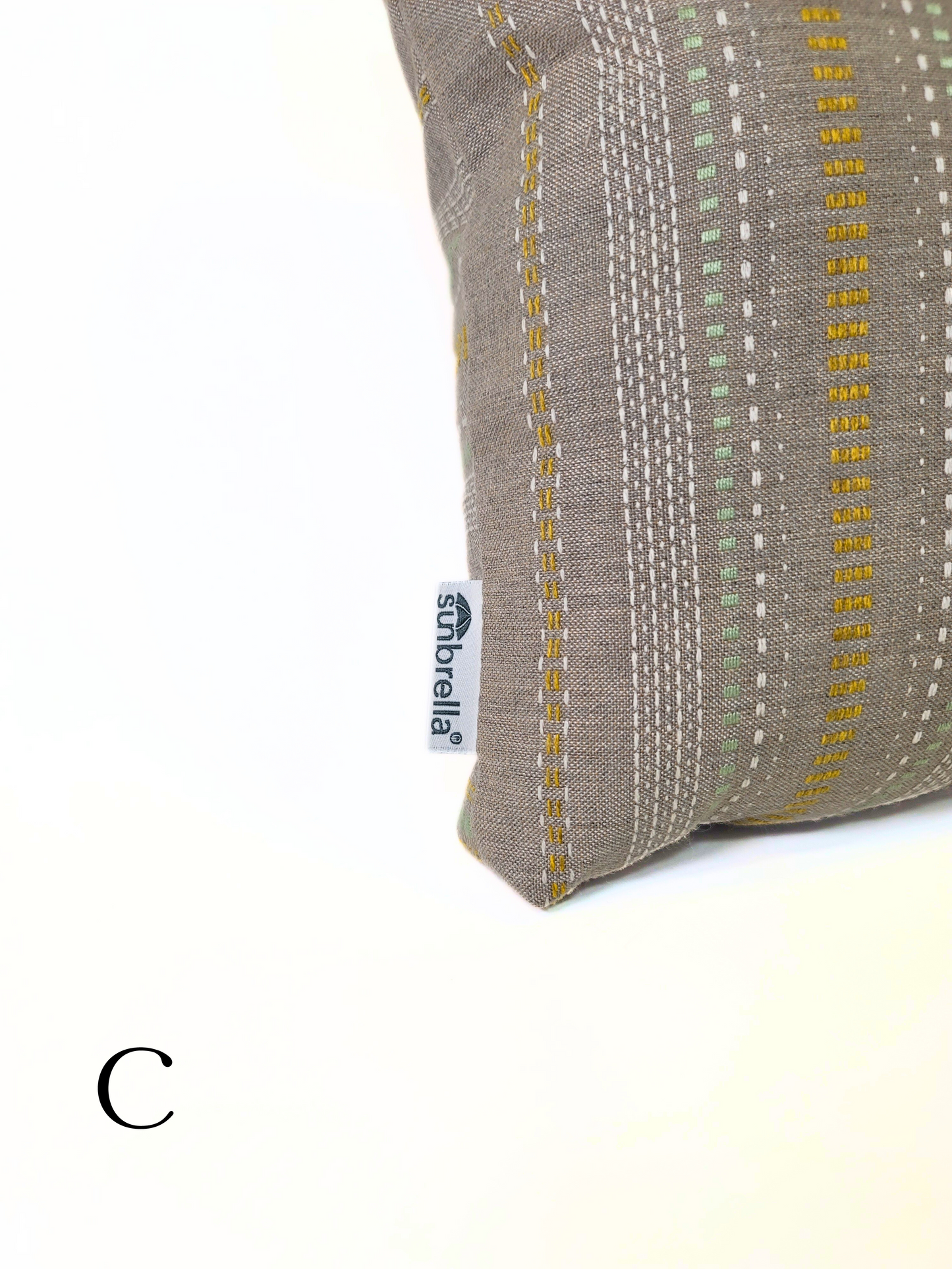 Premium Sunbrella 'Copeland Citrine' Indoor/Outdoor Toss Pillow Cover