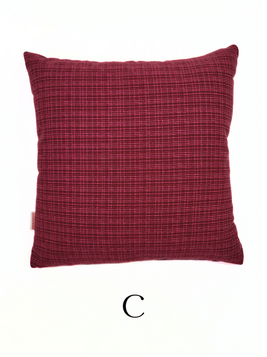 Sunbrella "Linen Raspberry" Indoor/Outdoor Toss Pillow Cover