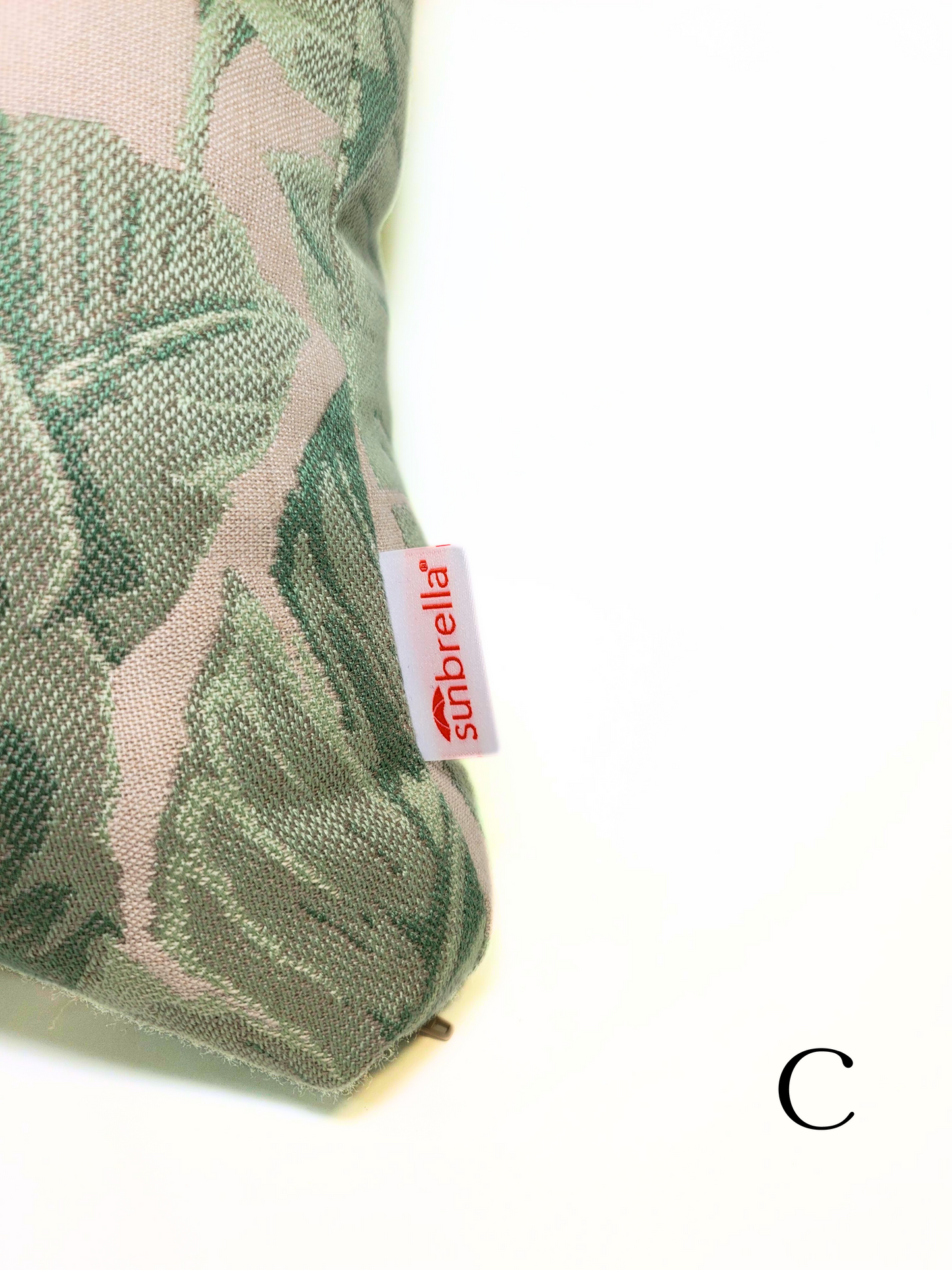 Sunbrella Premium 'Tropics Sage' Indoor/Outdoor Toss Pillow Cover