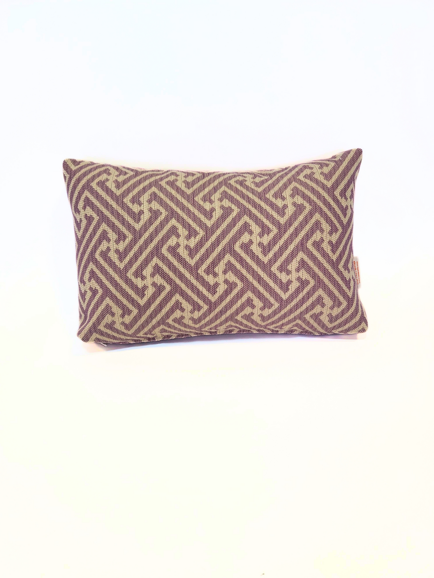 Premium Sunbrella "Meander Lilac" Indoor/Outdoor Toss Pillow Cover