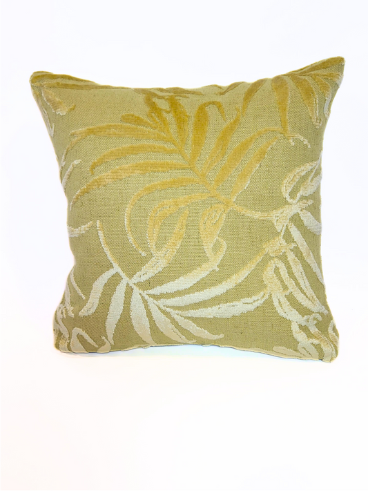 "Kindred" Lemongrass Linen Blend Velvet Indoor Toss Pillow Cover